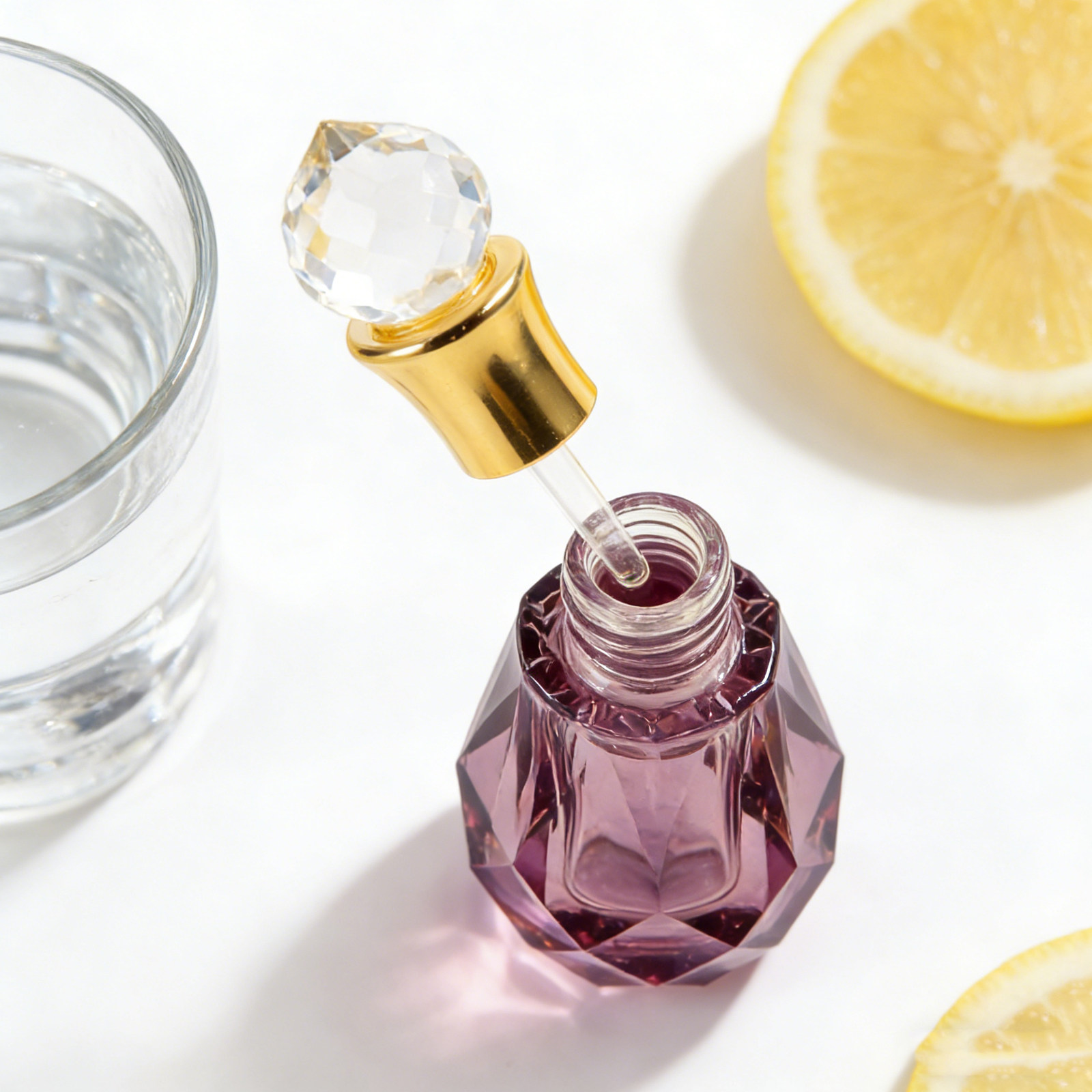 Perfume Refill Bottle - 6Ml Refillable Dropper Bottle Empty Crystal