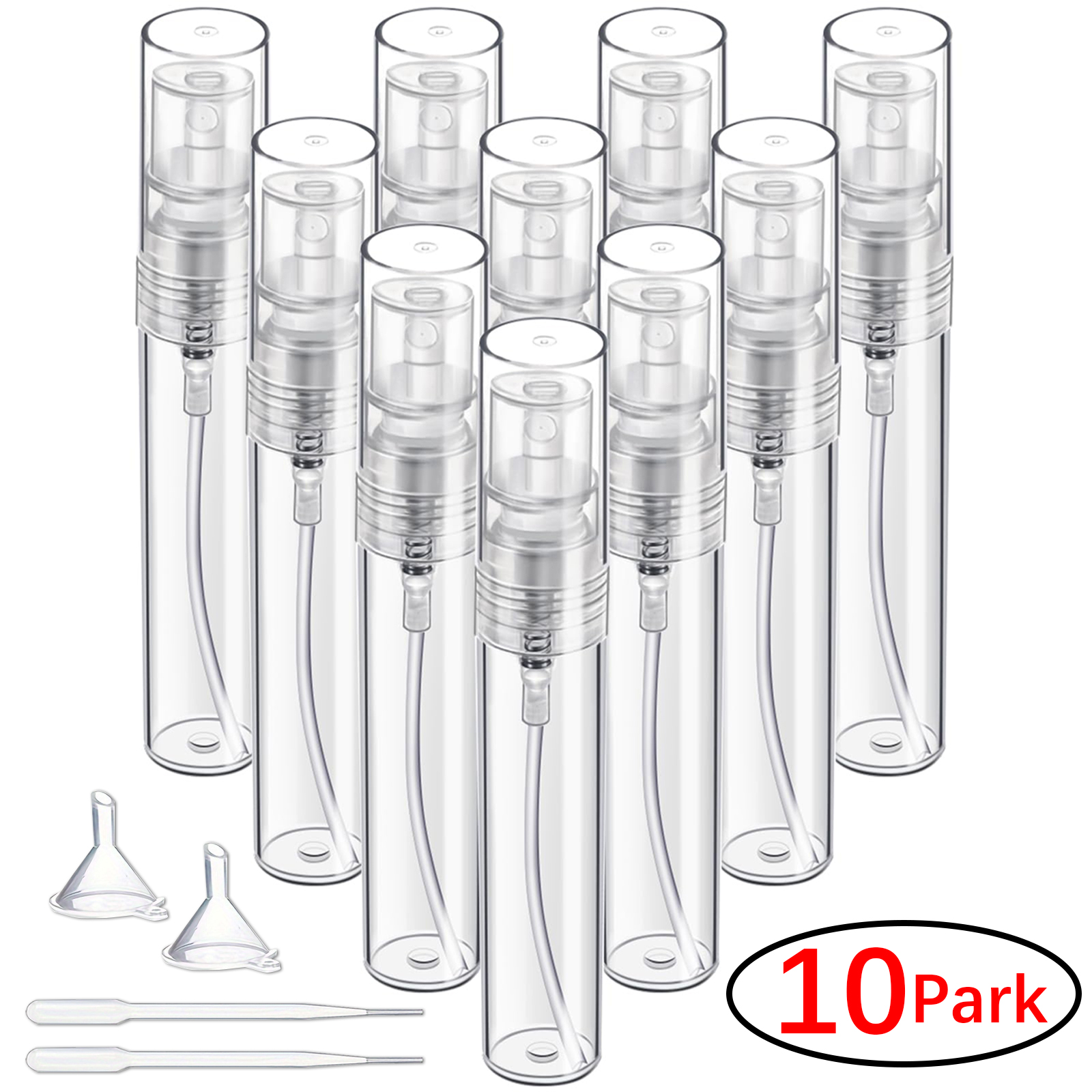 Perfume Fragrance Booster - 10pcs 5ml mini plastic spray bottles,