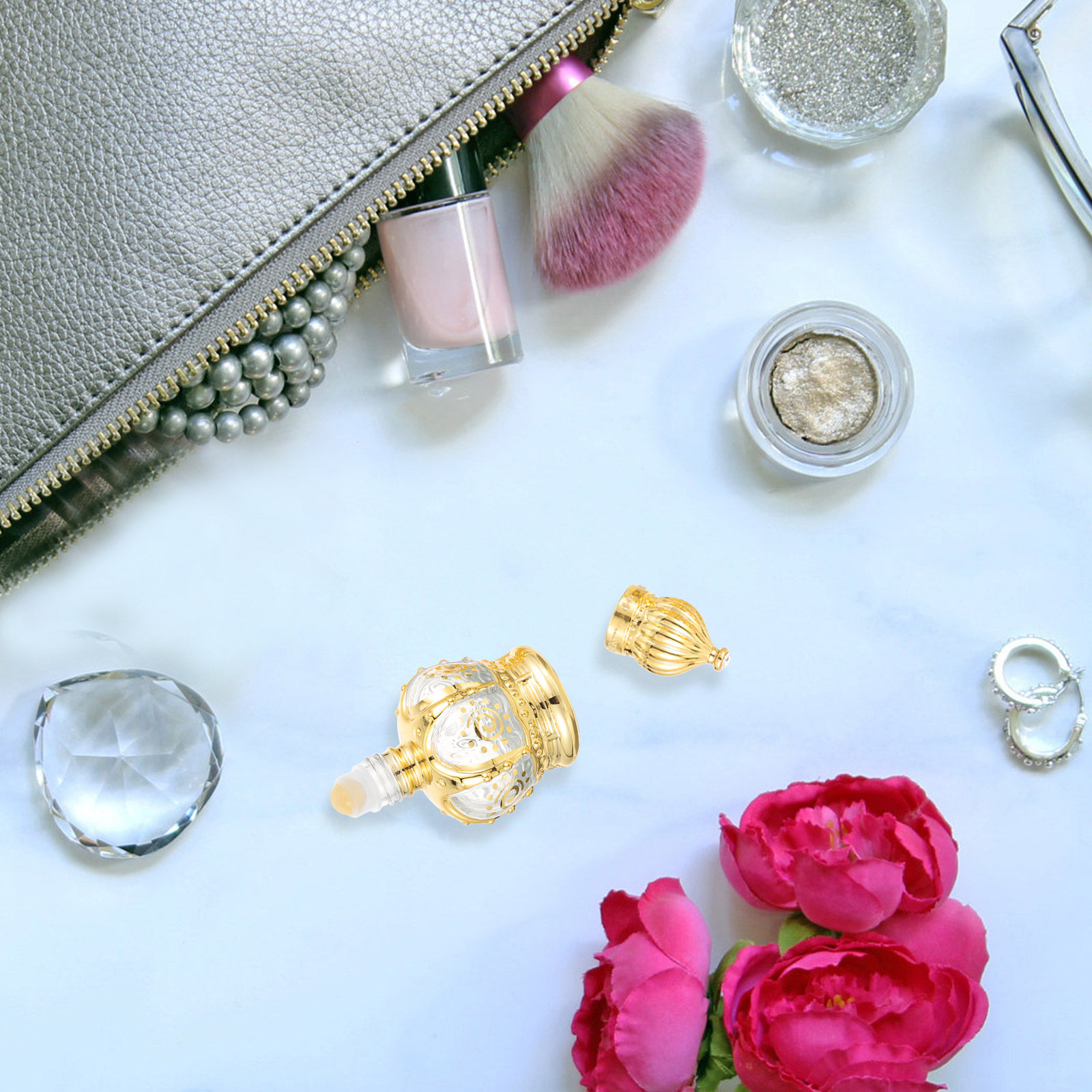 10Pcs Jade Roller Ball Inserts - Perfume Refill Bottle บทวิจารณ์และราคา