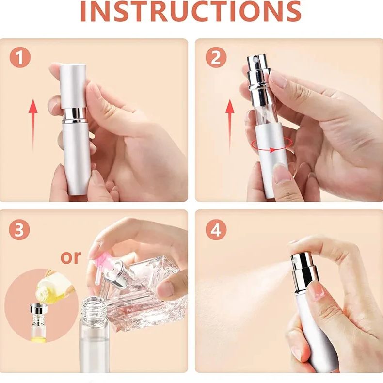 4pcs+4 Accessories 5ml Refilla - Perfume Fragrance Booster บทวิจารณ์และราคา
