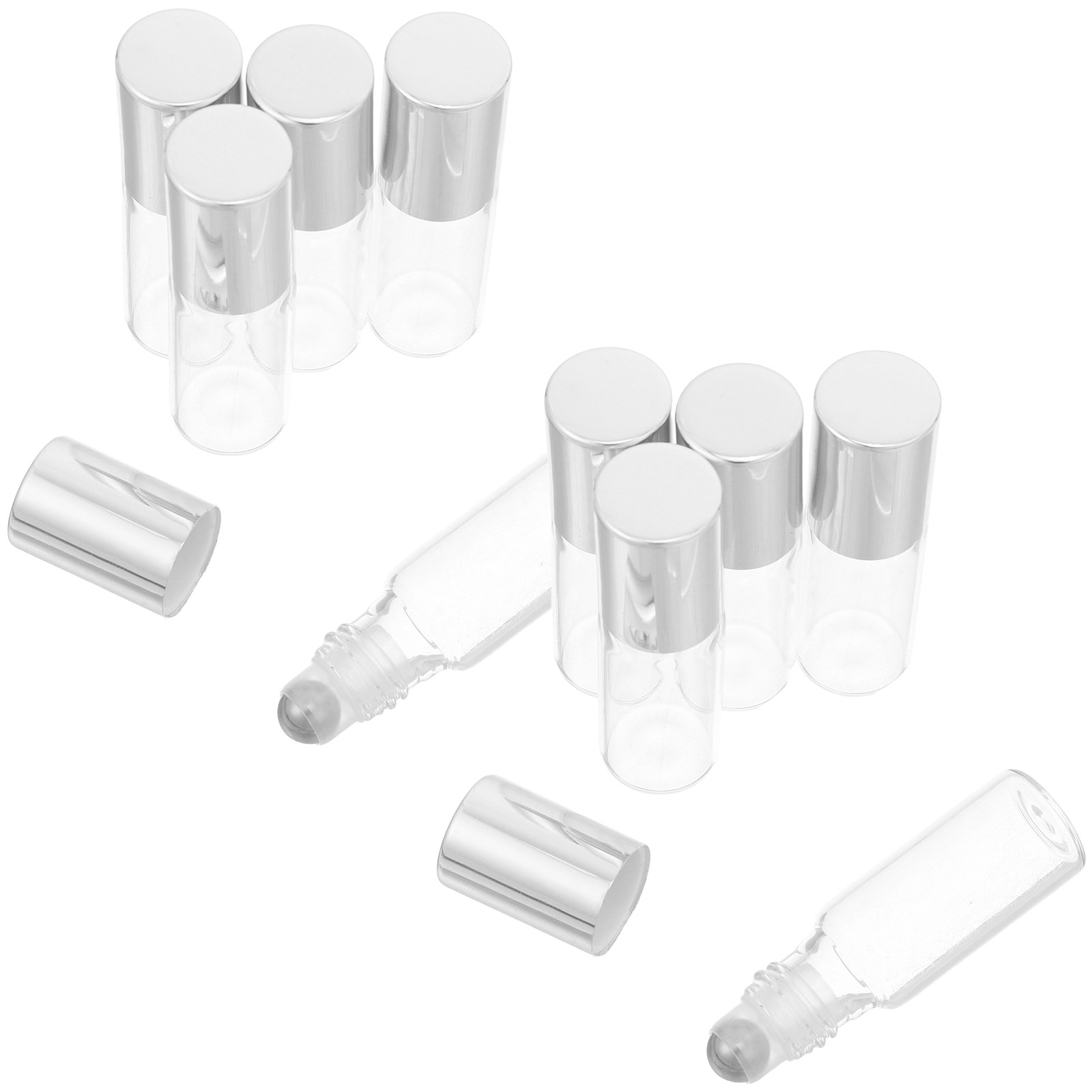 10Pcs 5Ml Glass Roller Bottles - Perfume Refill Bottle บทวิจารณ์และราคา