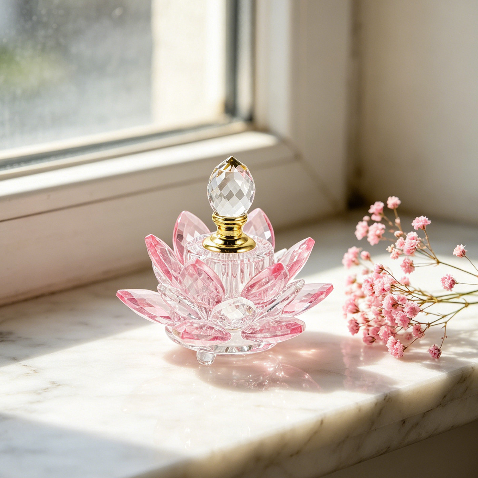 Refillable Crystal Lotus Flowe - Perfume Refill Bottle บทวิจารณ์และราคา