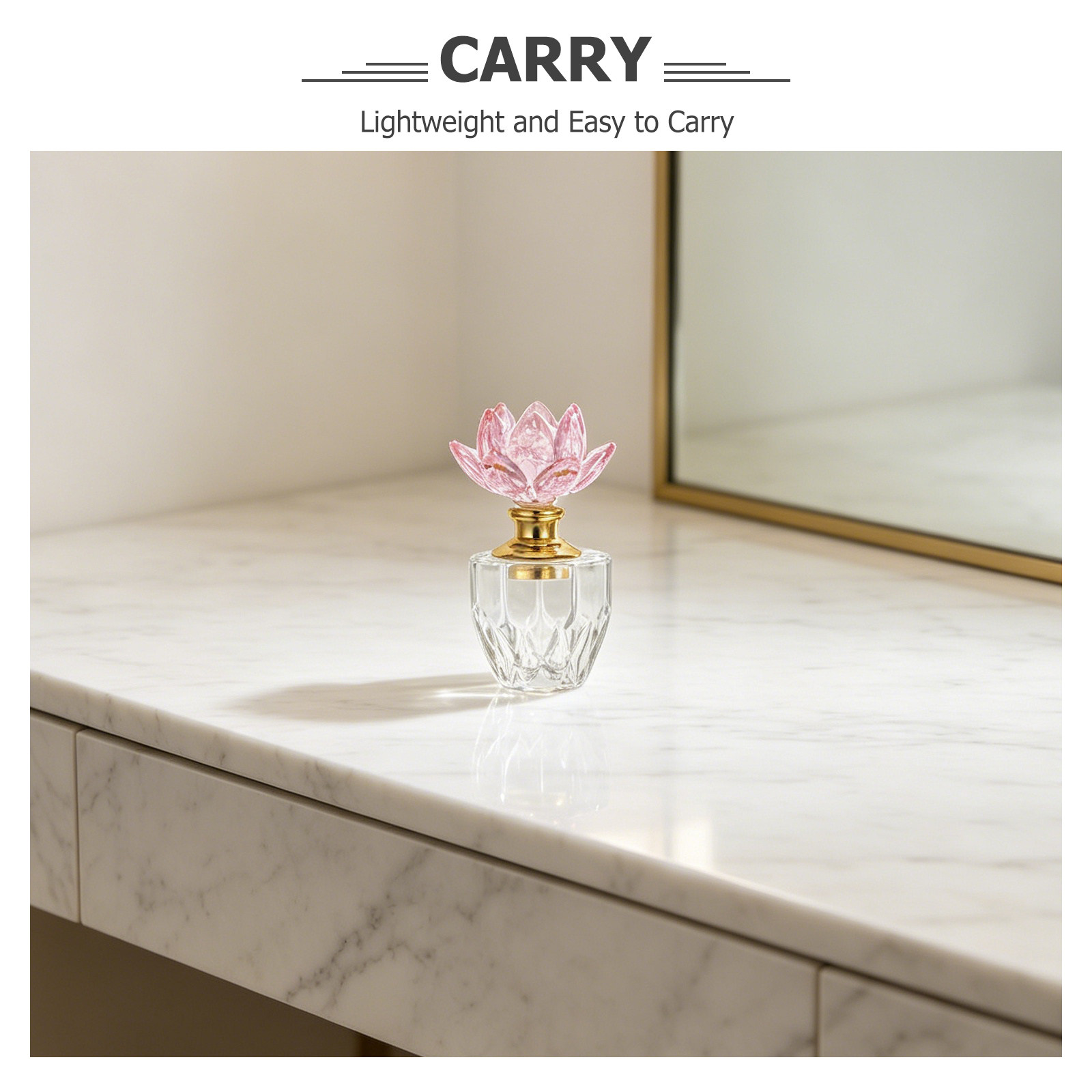 Crystal Perfume Bottle Pink 3M - Perfume Refill Bottle บทวิจารณ์และราคา