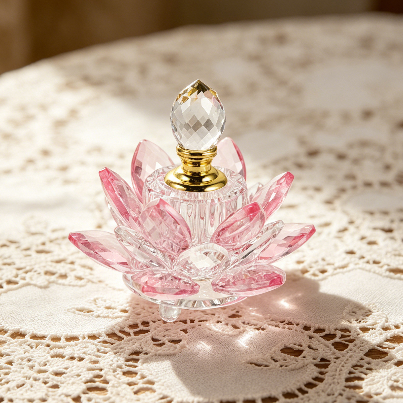 Crystal Refillable Lotus Flowe - Perfume Refill Bottle บทวิจารณ์และราคา