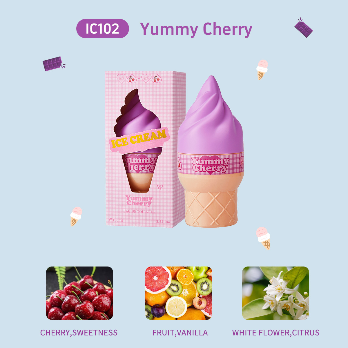Ice Cream Cone Perfume Body Sp - Perfume Fragrance Bulk บทวิจารณ์และราคา